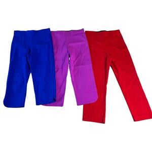 Equestrian Designs EQD Pants Lot of 3 Size P Crop Made in USA Minimalist Stretch